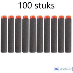Universele pijltjes | geschikt voor nerf-n-strike speelgoedblasters | 100 stuks | zwart